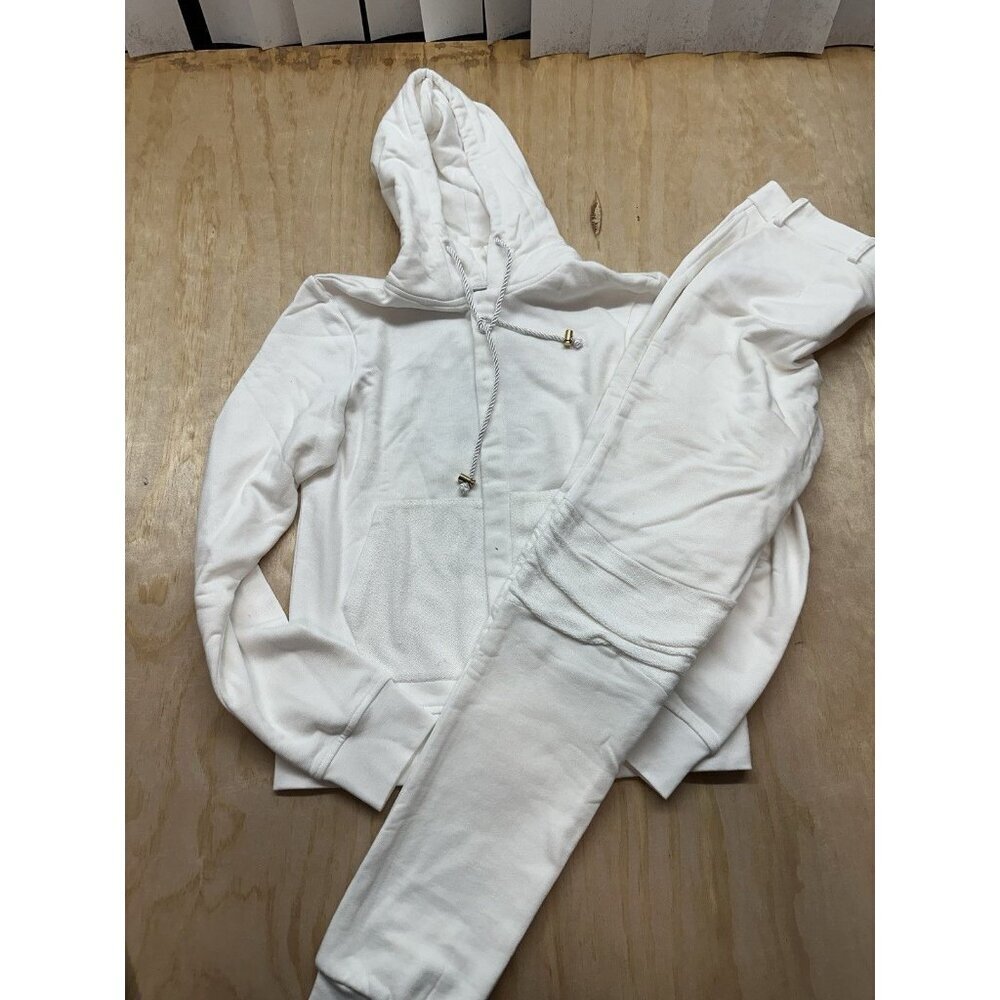 LVL XIII‎ Level 13 Track Suit Jogger Game Day Fit Men’s M White Fleece NWTs